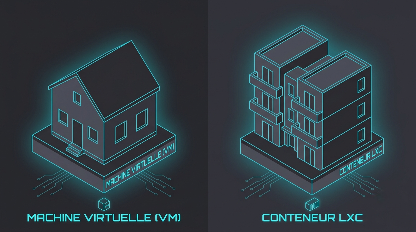 Interface Proxmox avec les deux boutons Create VM et Create CT